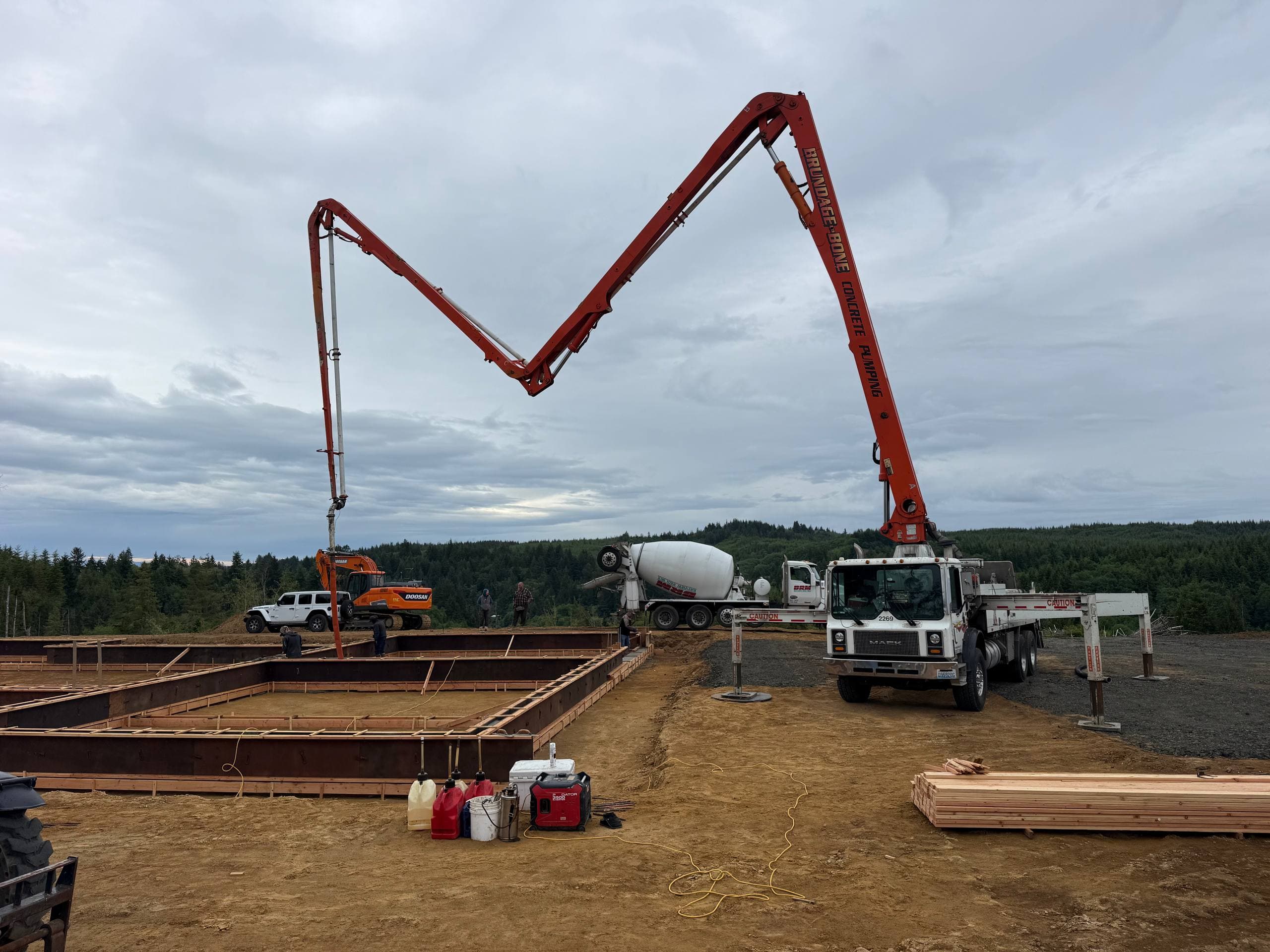 Concrete foundation work