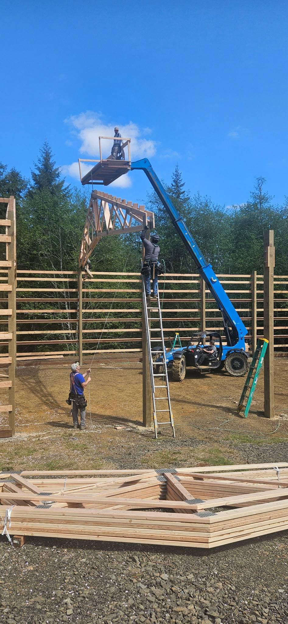 Build crew on site