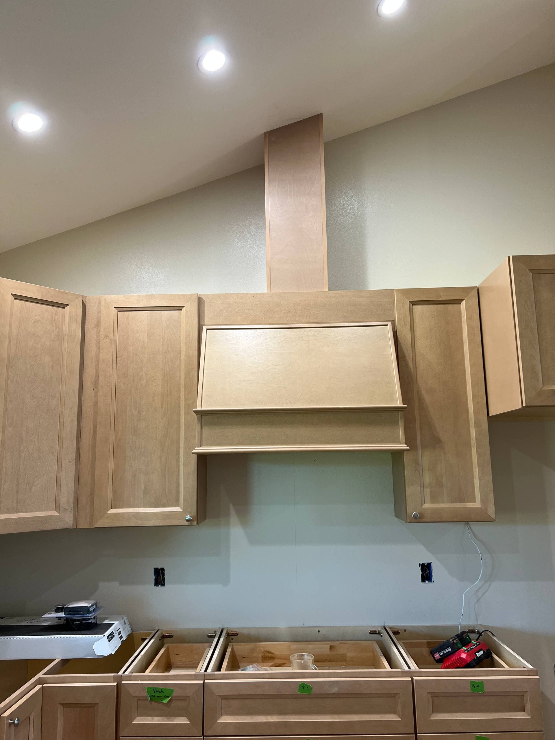 Custom kitchen with hardwood floors