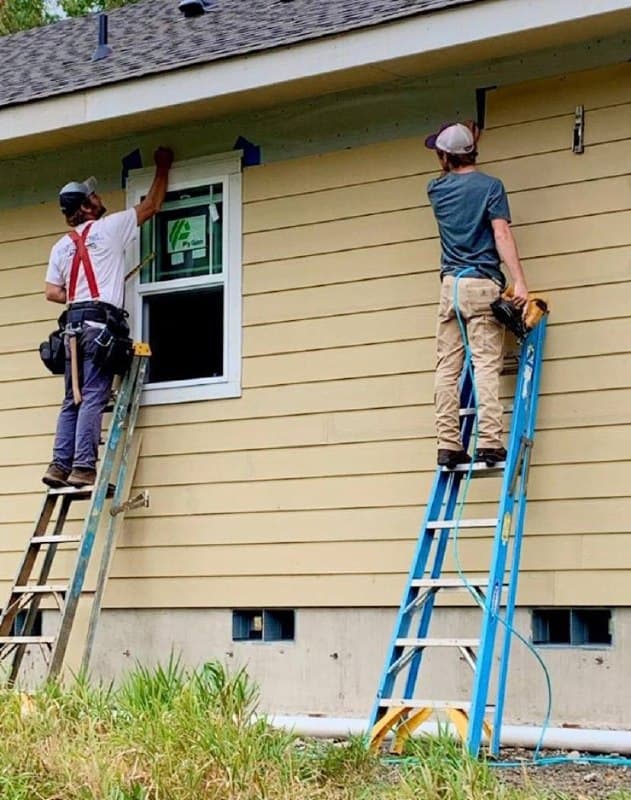 Board and batten siding installation